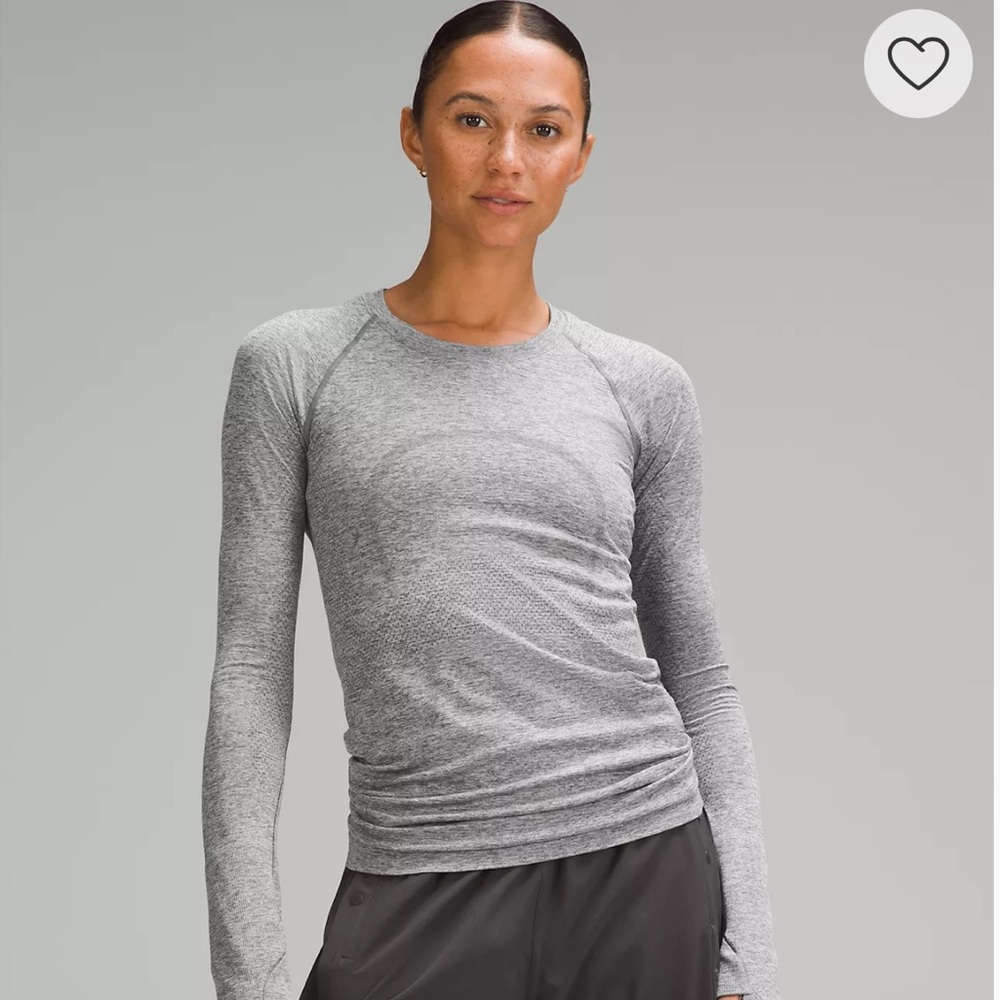Lululemon Grey Swiftly Tech Long Sleeve Size 2